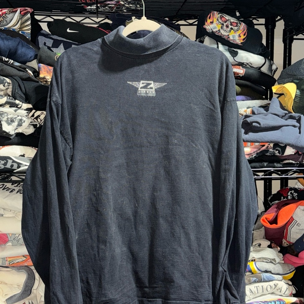 Vintage 80s-90s Jimmy Z Surfing Black Longlseeve Shirt Size Large